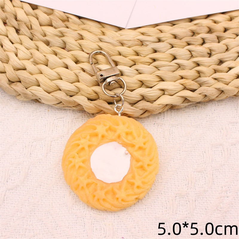 Wholesale Cookies Creative Personality DIY Resin Keychains ACC-KC-YiNian004
