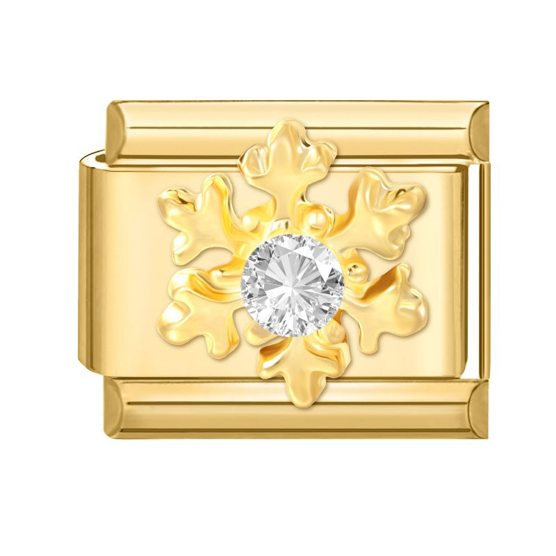 Wholesale  Italian Charm Bracelet 9mm DIY Christmas Celebration Creative Stainless Steel Composable Bracelet