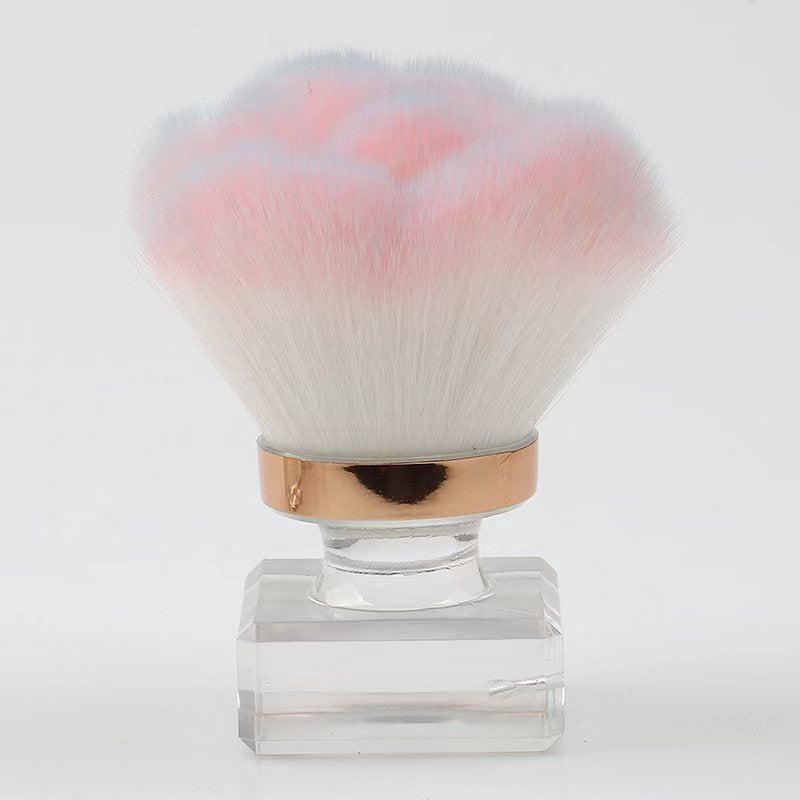 Wholesale Mushroom Head Dust Brush Portable Transparent Base Loose Powder Brush ACC-MB-Juka003