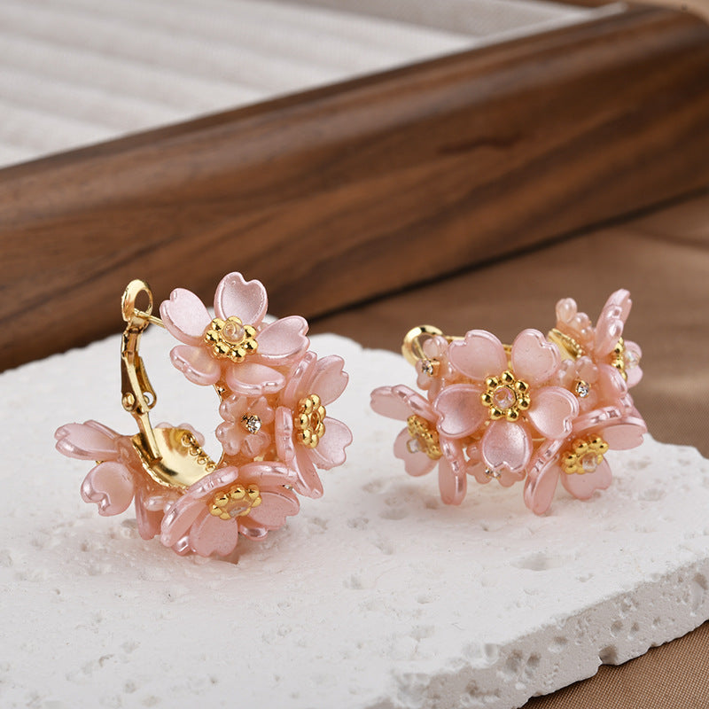 Wholesale Acrylic Flower Earrings
