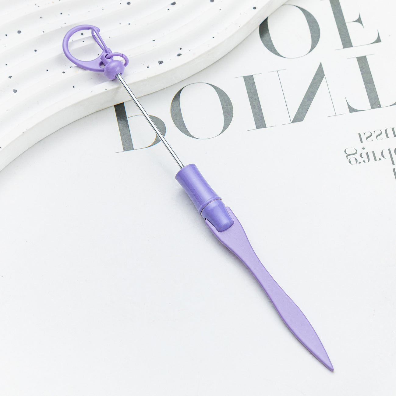 Wholesale Beadable Letter Opener Keychain Metal Paper Cutter ACC-KC-HuaH006