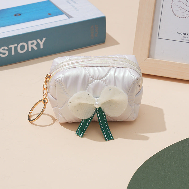 Wholesale Bow Lipstick Storage Bag Coin Purse Keychain Keychain Wallet ACC-KC-YouMei006