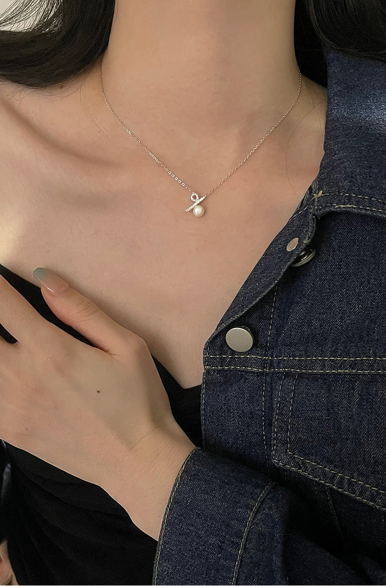 Wholesale  s925 sterling silver niche design necklace