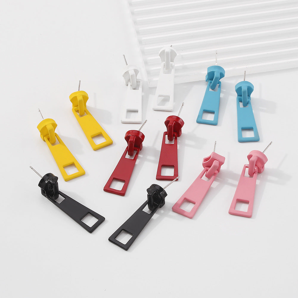 Wholesale  lock stud earrings multicolor earrings