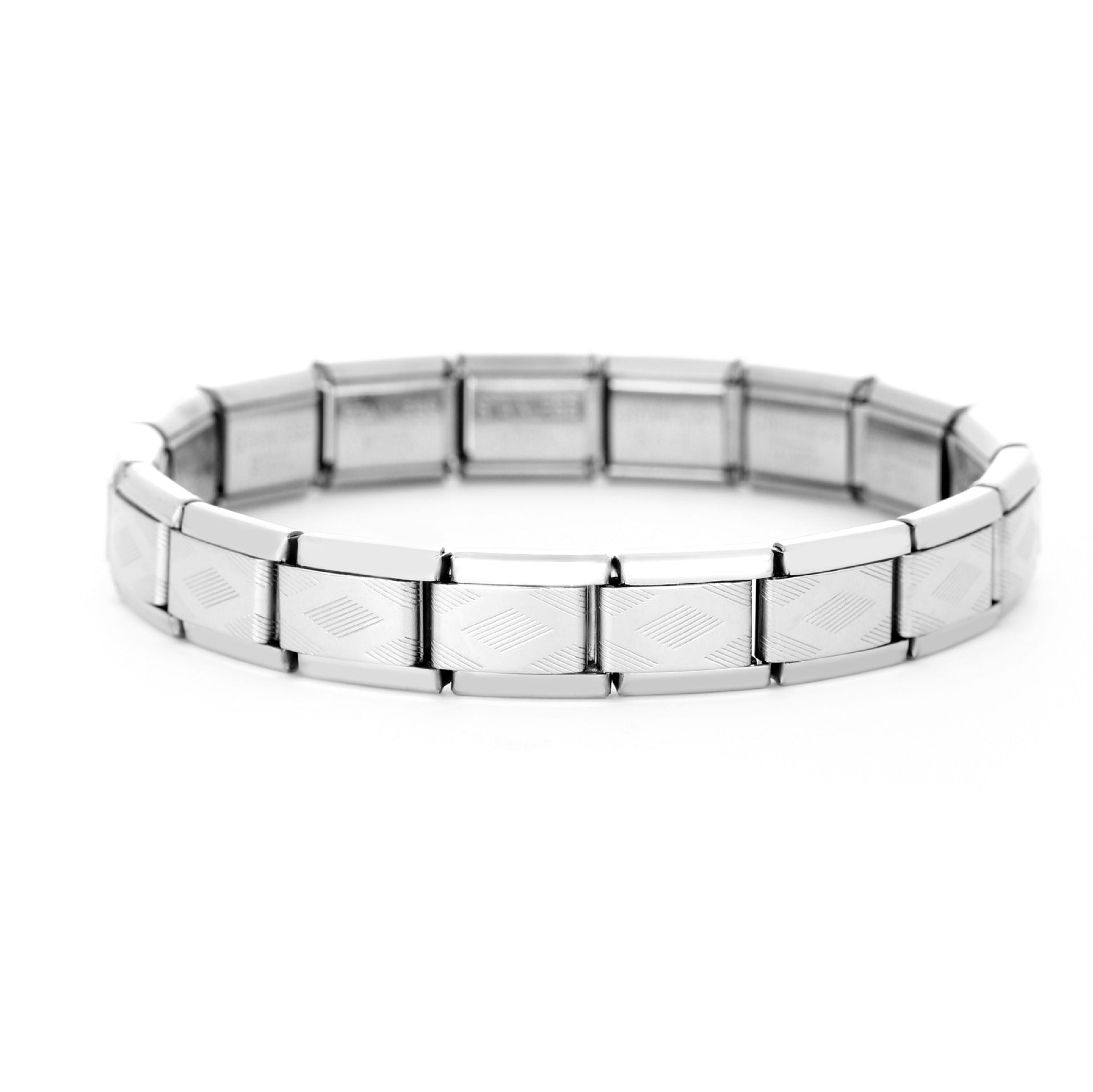 Wholesale Italian Charm Bracelet 9mm DIY Splicing Removable Stainless Steel Arch Bridge Composable Bracelet ACC-BT-XY055