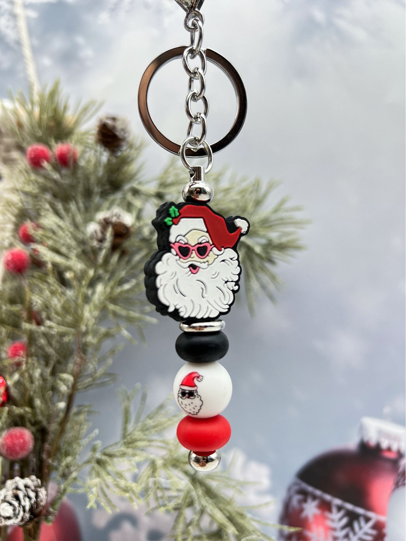 Wholesale Christmas Cartoon Cute Christmas Tree Keychain ACC-KC-JiuYa021
