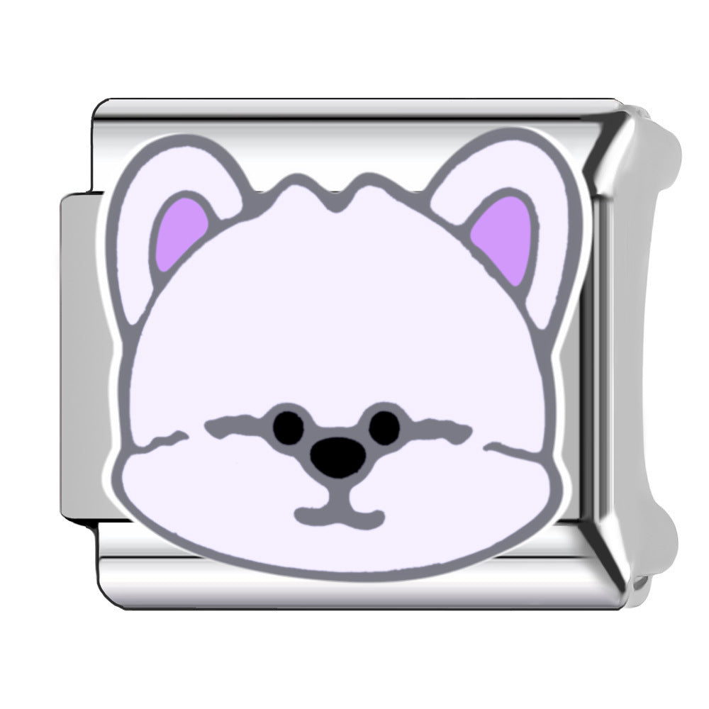 Wholesale  Italian Charm Bracelet 9mm DIY pet dogs Creative Stainless Steel Composable Bracelet