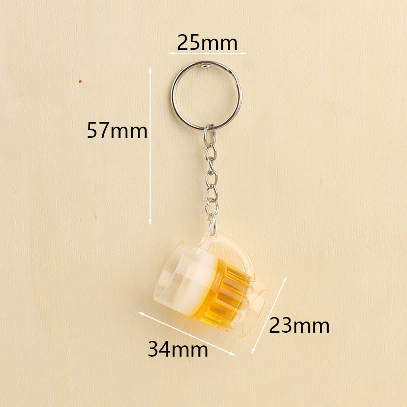 Wholesale  Beer Keychain Stereo Draft Beer Keychains