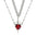 Wholesale  Creative One Arrow Through Heart Couple Pendant suit Love Dagger Diamond Clavicle Chain