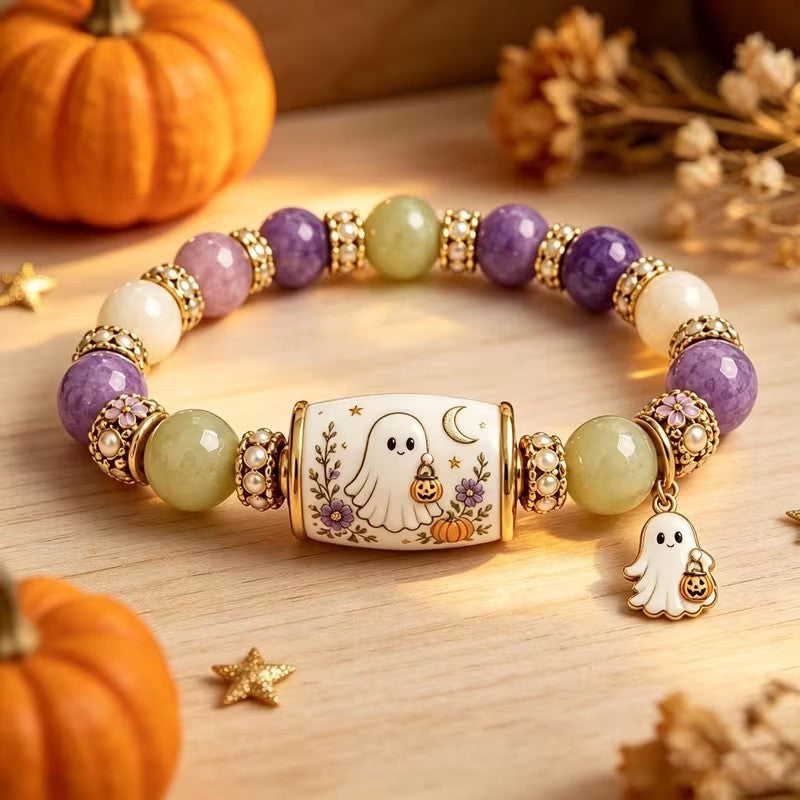 Wholesale  Ghost Magic Hat Charm Beaded Bracelet Fashion Jewelry Accessory Gift for Party Boutique Resale