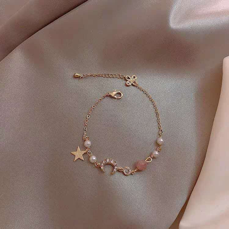 Wholesale  Alloy Zircon Pearl Bracelet