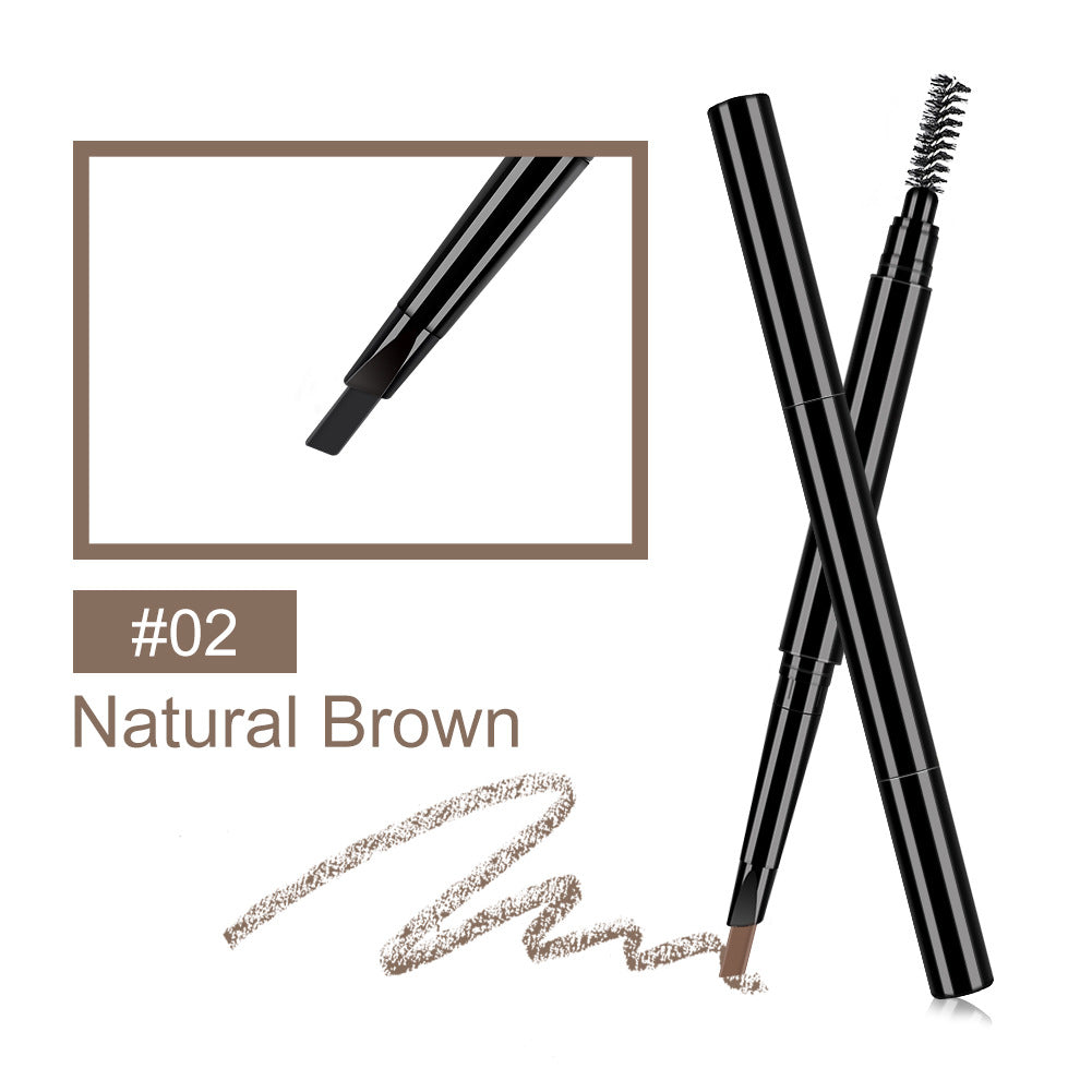 Wholesale double head eyebrow pencil with brush