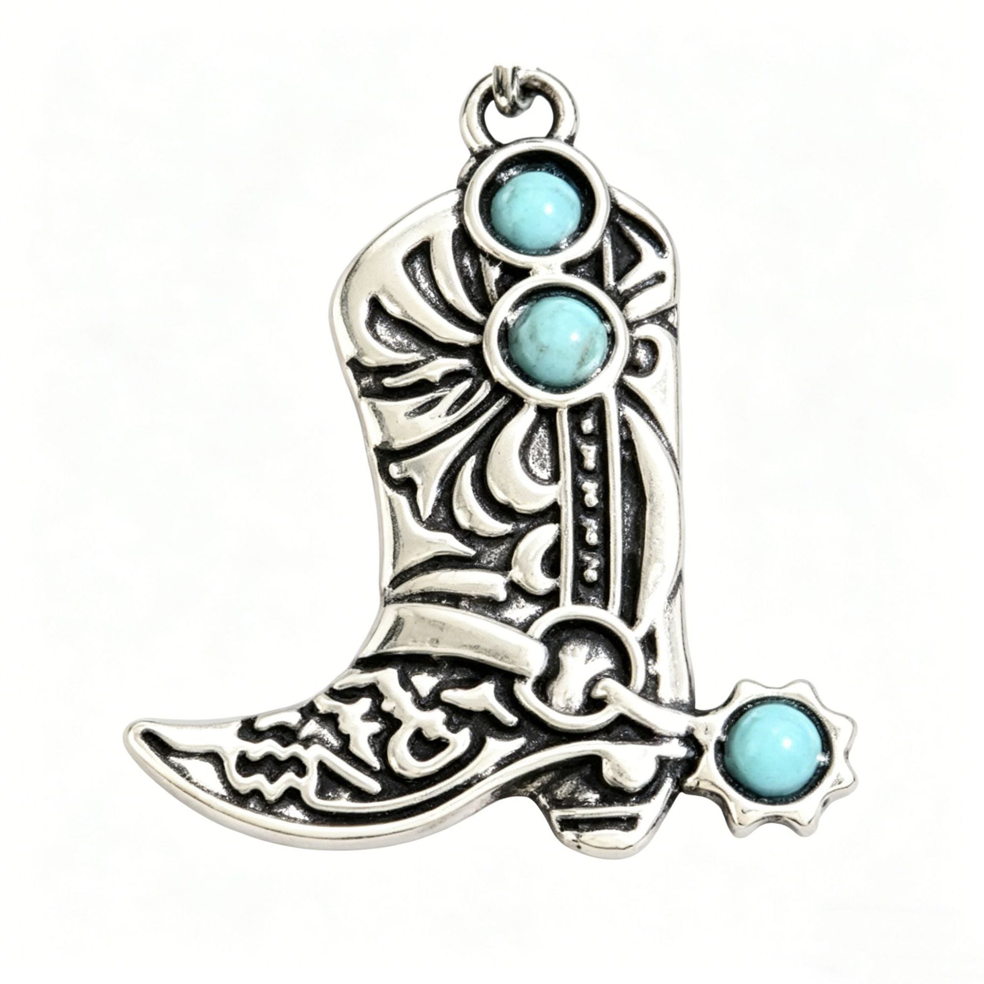 Wholesale Bohemian Retro Cowboy Boot Pendant Zinc Alloy Cow Skull Cactus Charm For DIY Jewelry Making