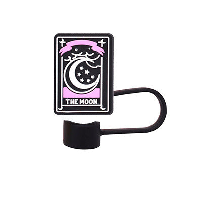 Wholesale Random 100pcs Halloween 10MM PVC Straw Tube Cap ACC-SCR-YiQu001