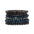 Wholesale  Retro Men's Hand-woven Wood Coconut Shell Resin Beaded Elastic Bracelet