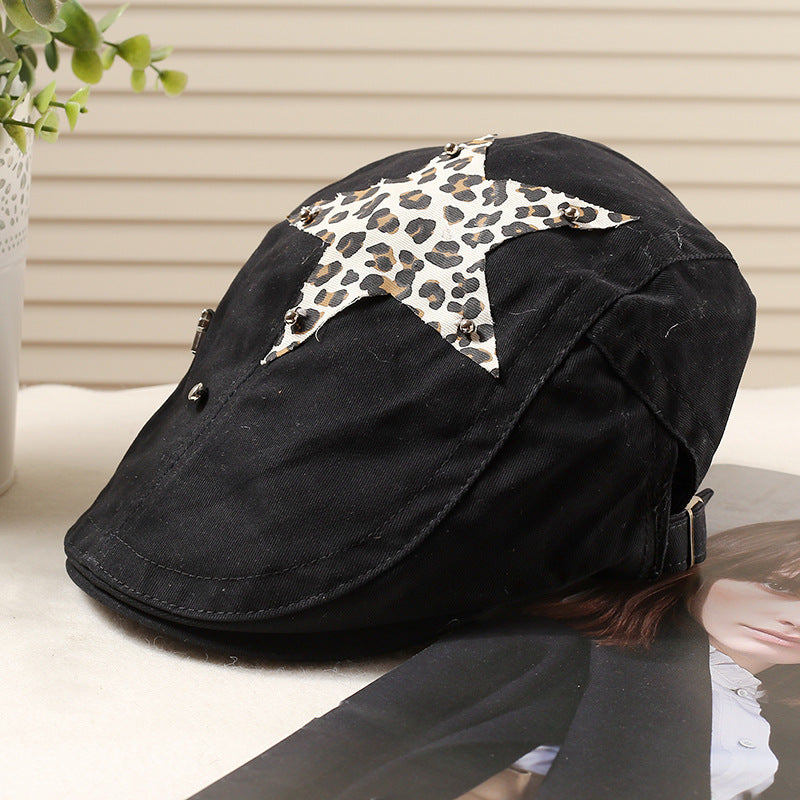 Wholesale Star Fashionable All-match Face Shown Small Cap Berets