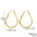 Wholesale Exaggerated Advanced Sense Metal Earrings Golden Retro Circle Water Drop Earrings