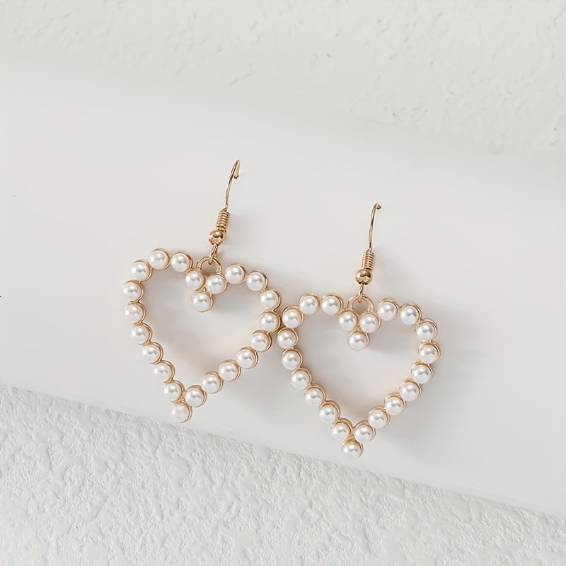Wholesale Bohemian Love Pearl Earrings