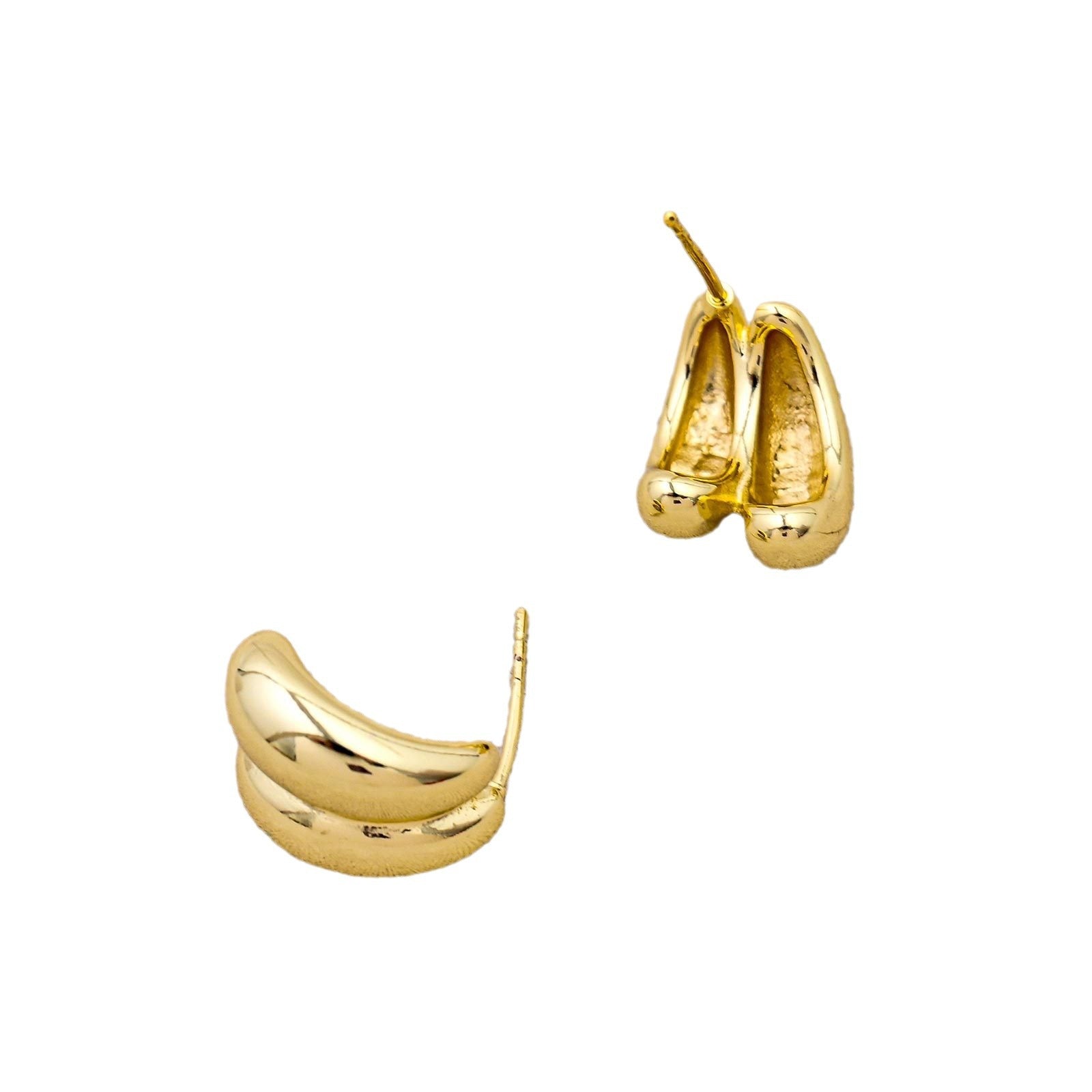 Wholesale  s925 silver copper plated gold earrings