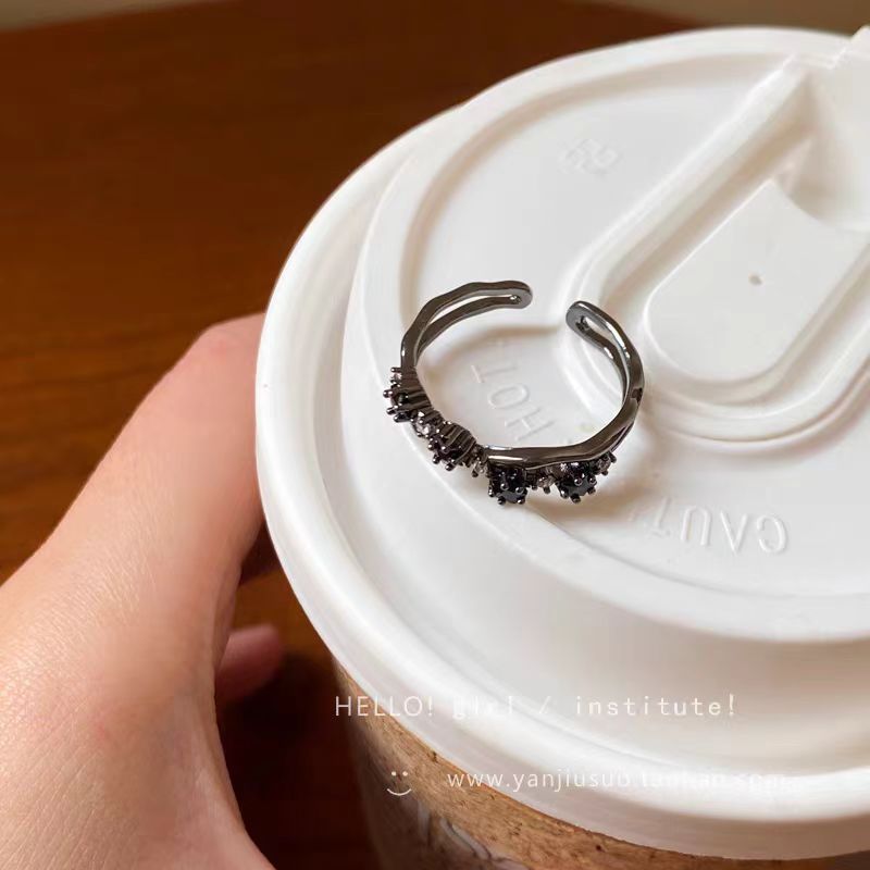 Wholesale Dark Butterfly Flower Open Ring