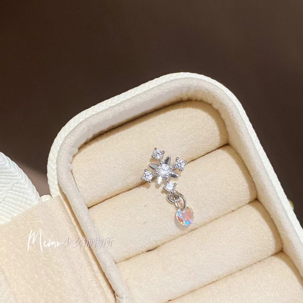 Wholesale  Love Cross Chain Tassel Ear Nail Earrings