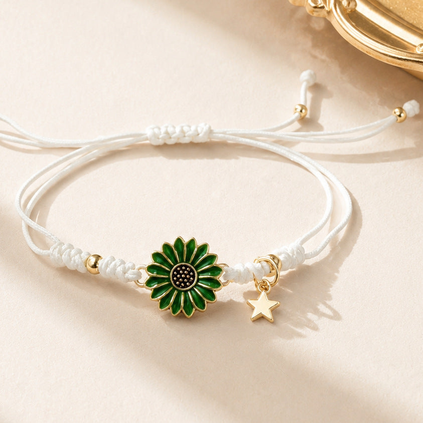 Wholesale Sunflower Woven Bracelets Fashion Accessory for Gift Giving