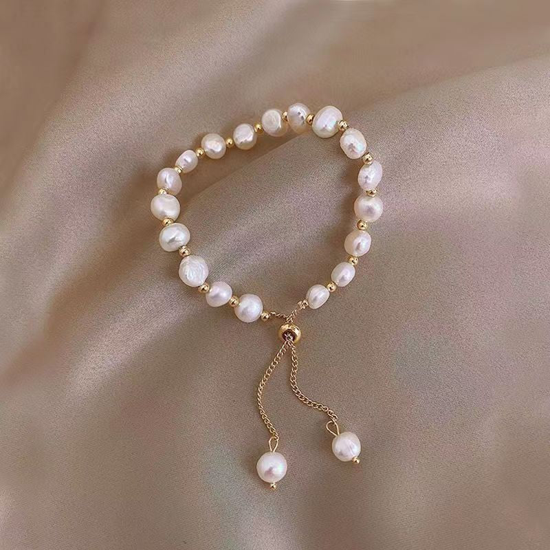 Wholesale Vintage Baroque Shaped Pearl Bracelet ACC-BT-Tongs004