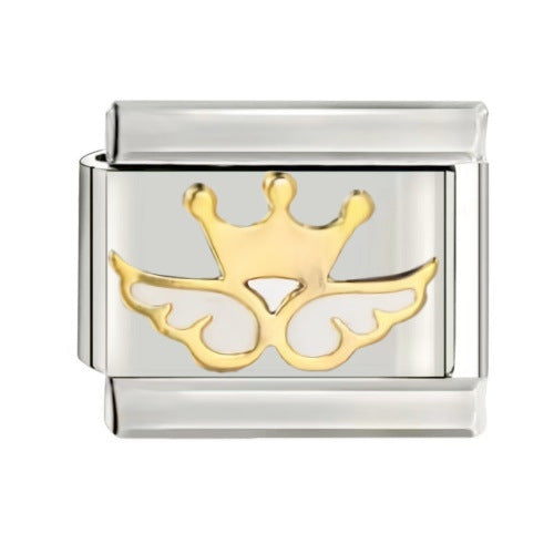 Wholesale Italian Charm Starter Bracelets DIY square Single Section Creative Stainless Steel Composable Bracelet