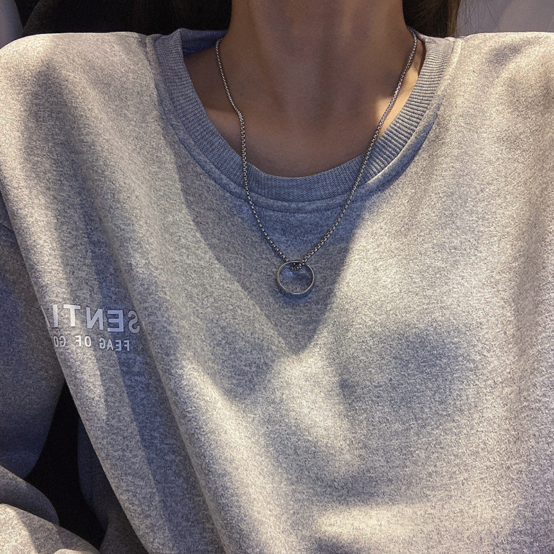 Wholesale Hip Hop Style Sweater Chain Vintage Stainless Steel Necklace ACC-NE-Sengw005