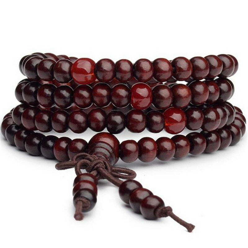 Wholesale 108 pieces multi-circle  sandalwood beads bracelet