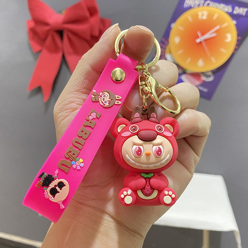 Wholesale Cute cartoon silicone keychain