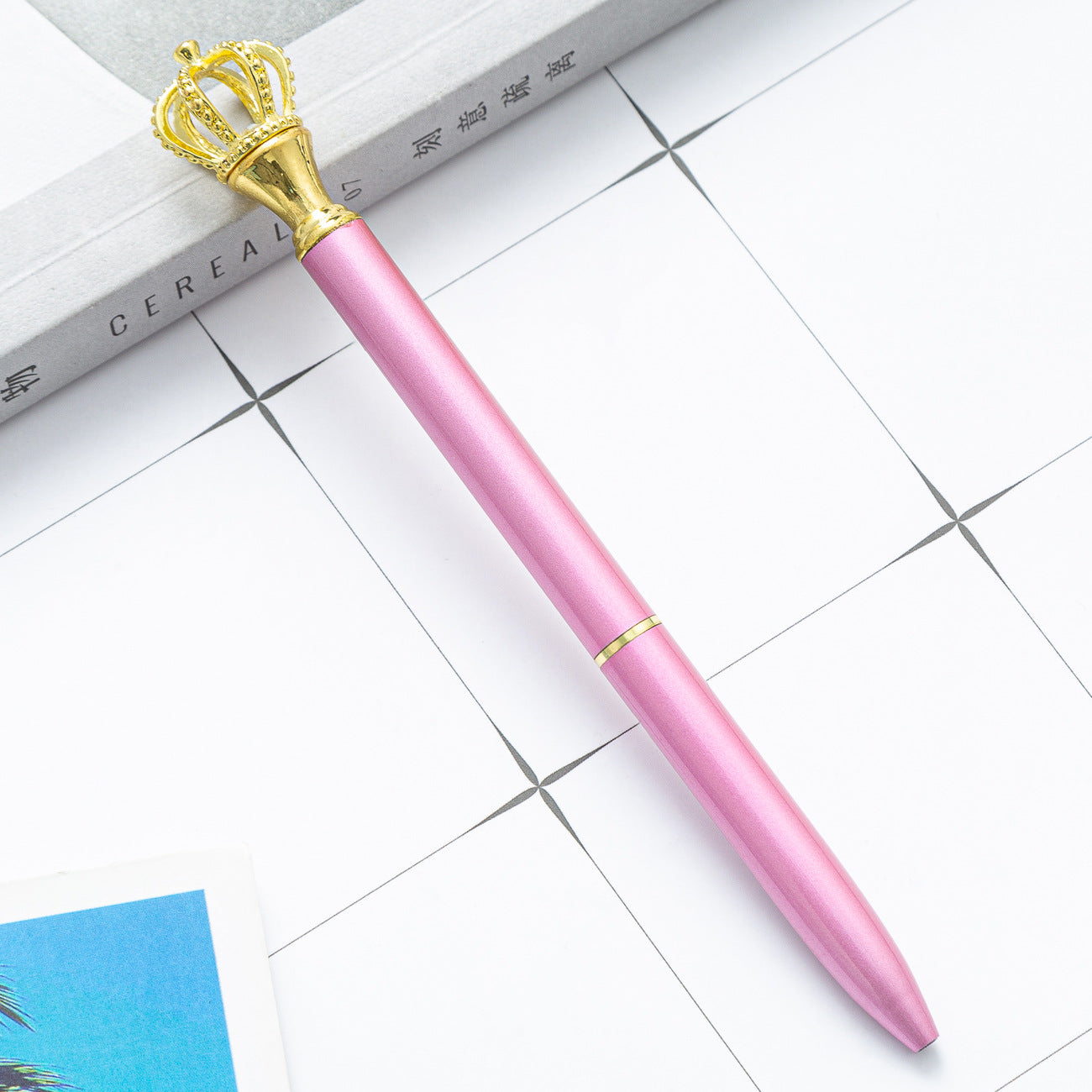 Wholesale Back to School Crown ballpoint pen cute cartoon  metal pen