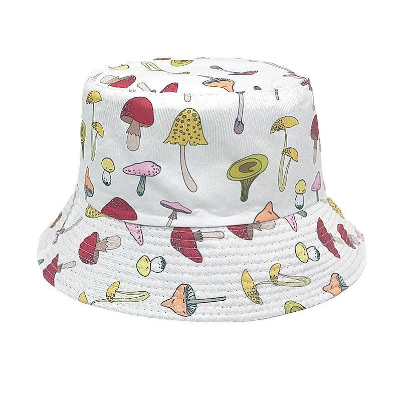 Wholesale Colorful Mushroom Pattern Bucket Hat ACC-HT-ShunMa003