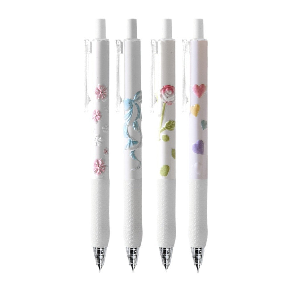 Wholesale leave white fragrance relief pen 3D gel pen ballpoint pen