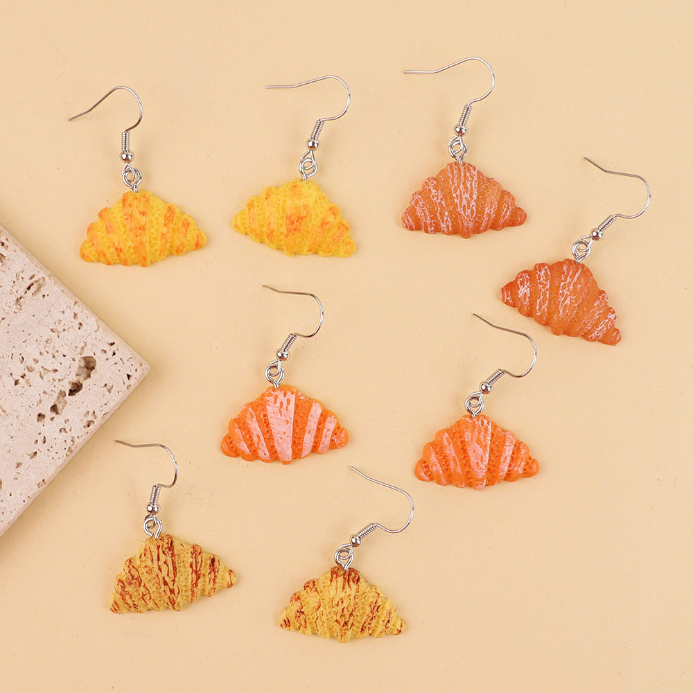 Wholesale Personalized Creative Baking Cake Earrings