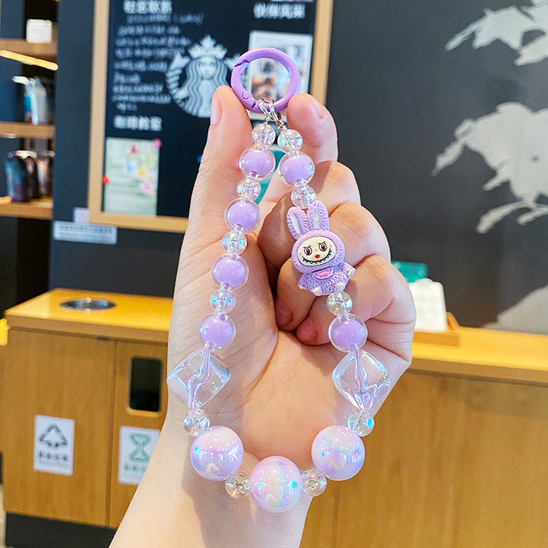 Wholesale Cute cartoon acrylic bead phone charm ACC VIP