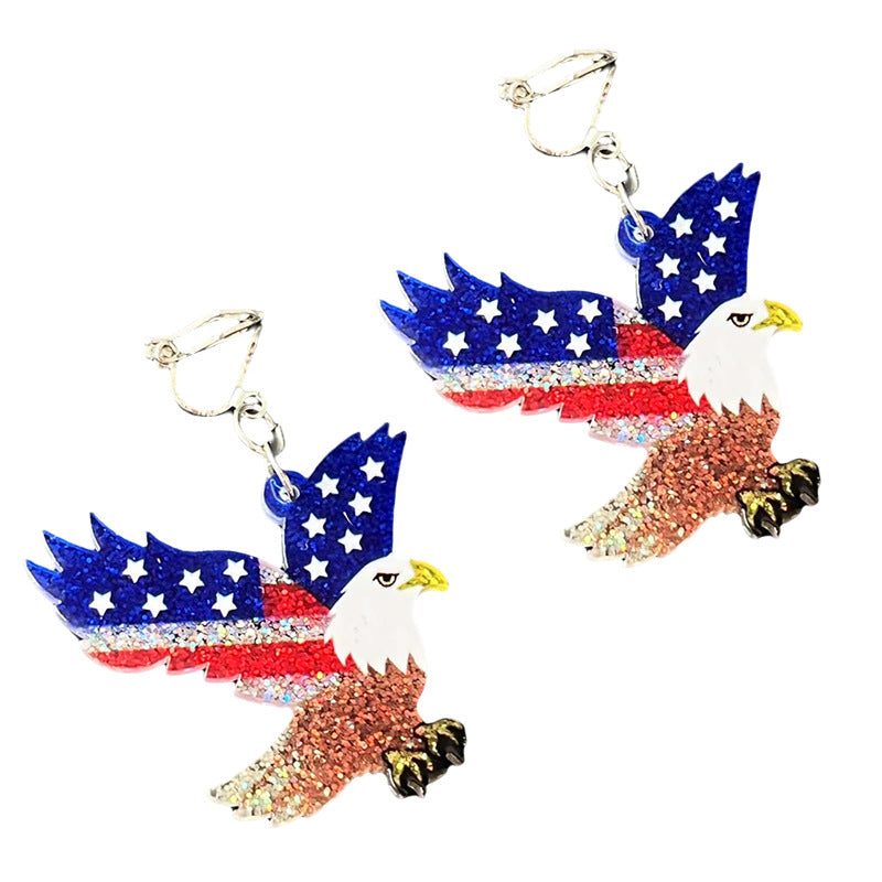 Wholesale American Independence Day fireworks acrylic earrings