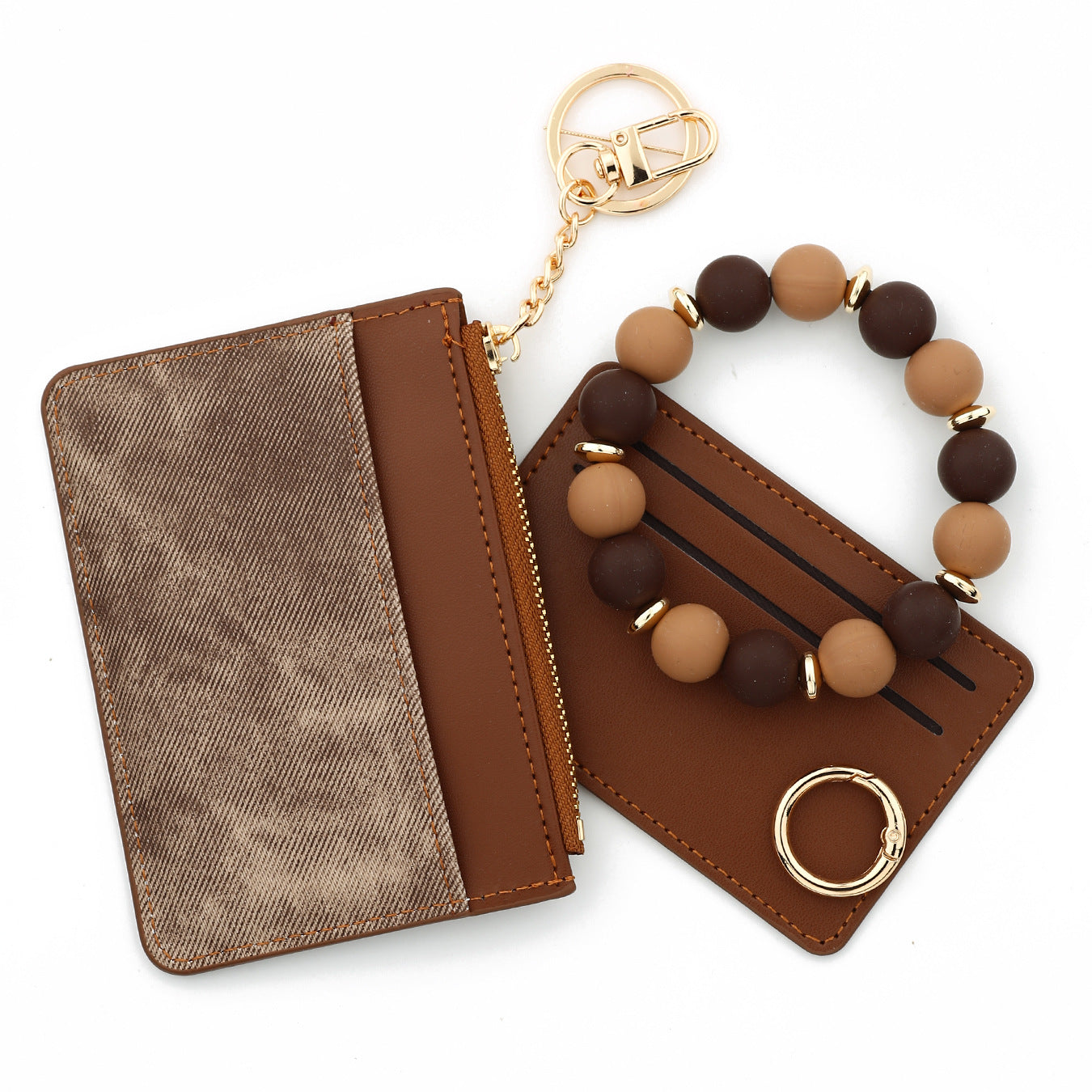 Wholesale Small Wallet Card Case Bank Wristlet Keychain