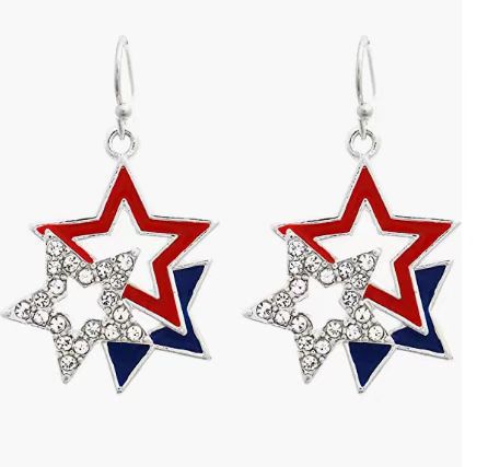 Wholesale  Independence Day Flag Series Earrings