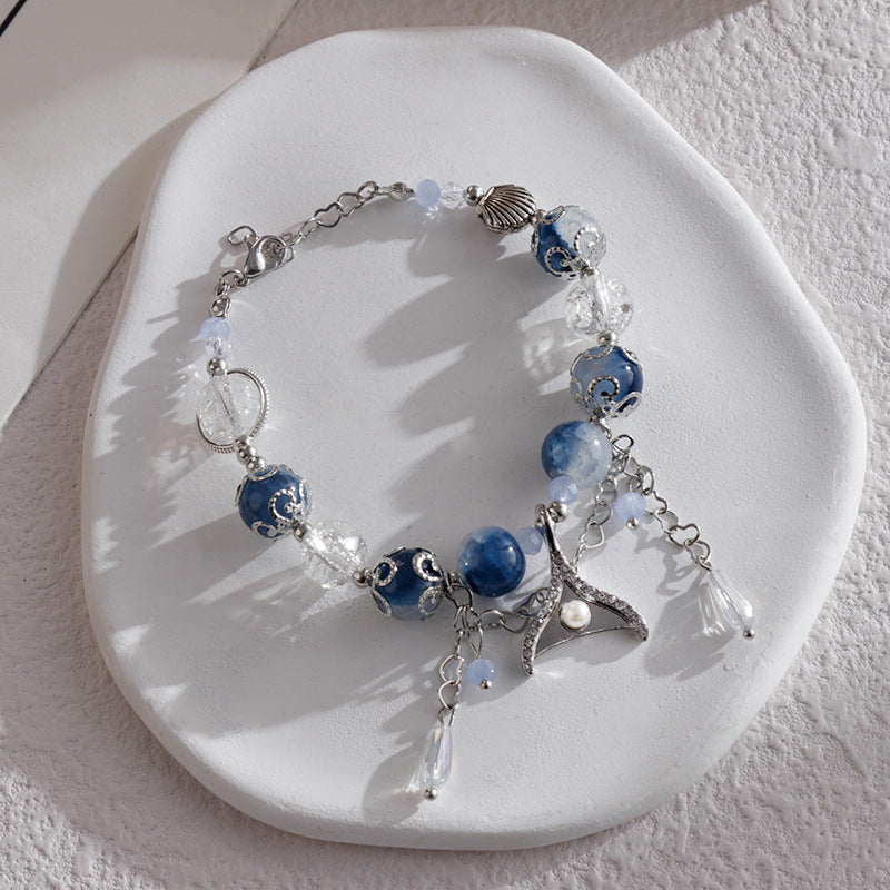 Wholesale Tassel gradient bursting beads bracelet