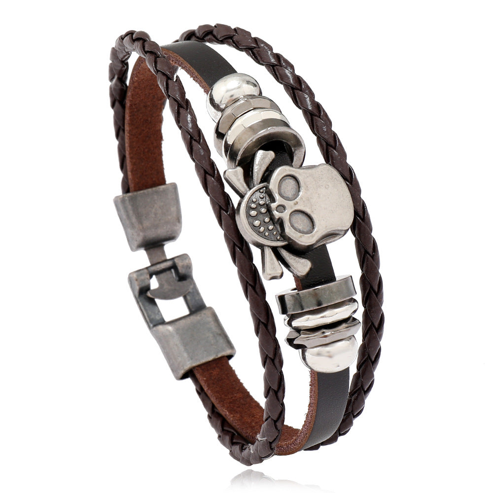 Wholesale Vintage Leather Bracelet Buckle Bracelet ACC-BT-Saih009