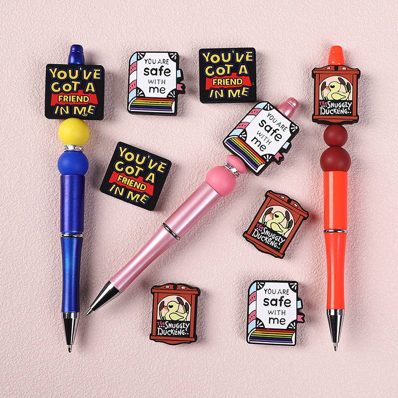 Wholesale 20pcs Cartoon Letter Focal Beads DIY Bead Accessories