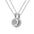 Wholesale  S925 Sterling Silver Sun Moon Couple Necklace