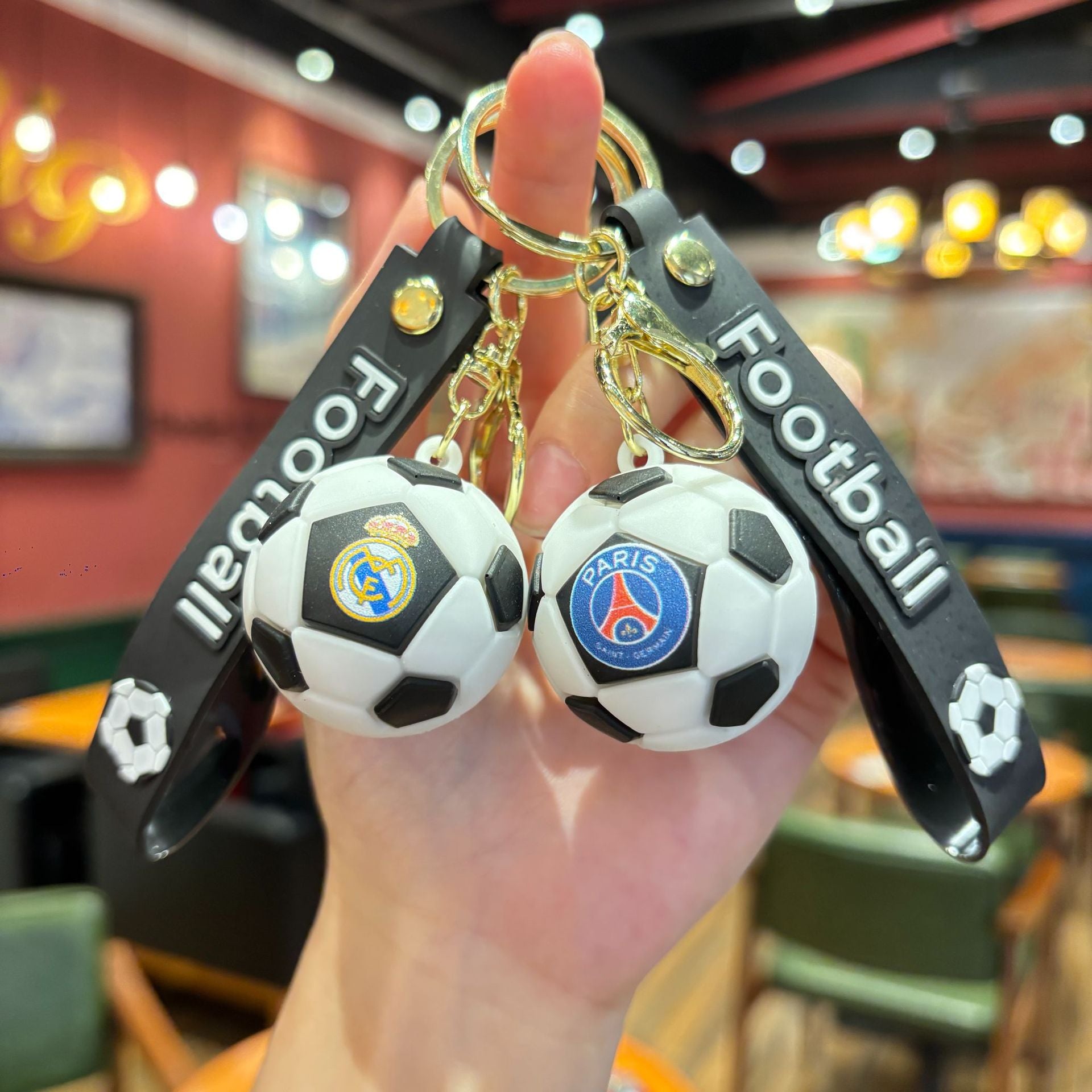 Wholesale  Cartoon Standard Soccer Football Keychain