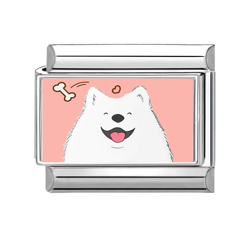 Wholesale Land Animal Italian Charms
 DIY pet Section Creative Stainless Steel Composable Bracelet