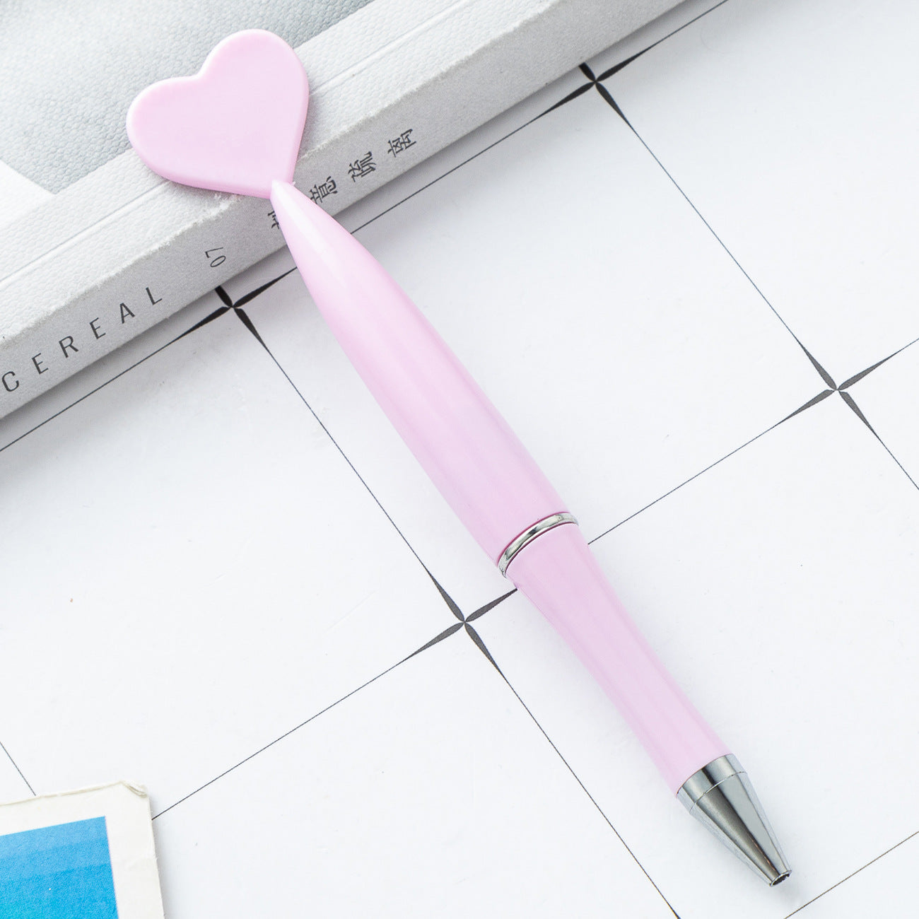 Wholesale Love Plastic Ballpoint Pen Heart Shaped Twist Pen ACC-PN-HuaH045
