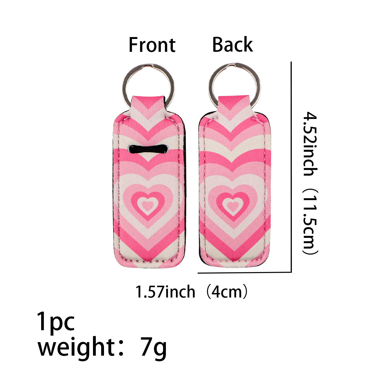 Wholesale 6pcs Love Lipstick Case Keychain