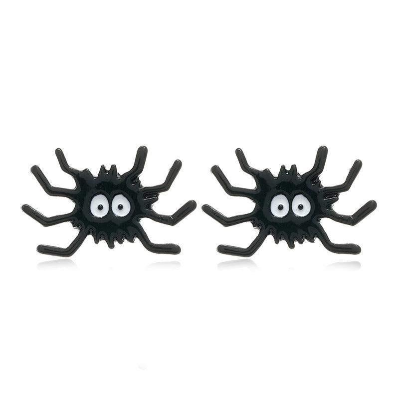 Wholesale  Theme Black Cat Pumpkin Dripping Oil Earrings - Fashion Jewelry Accessory for Party Gift Boutique