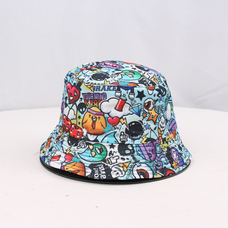 Wholesale  printed double-sided fisherman hat bucket hat