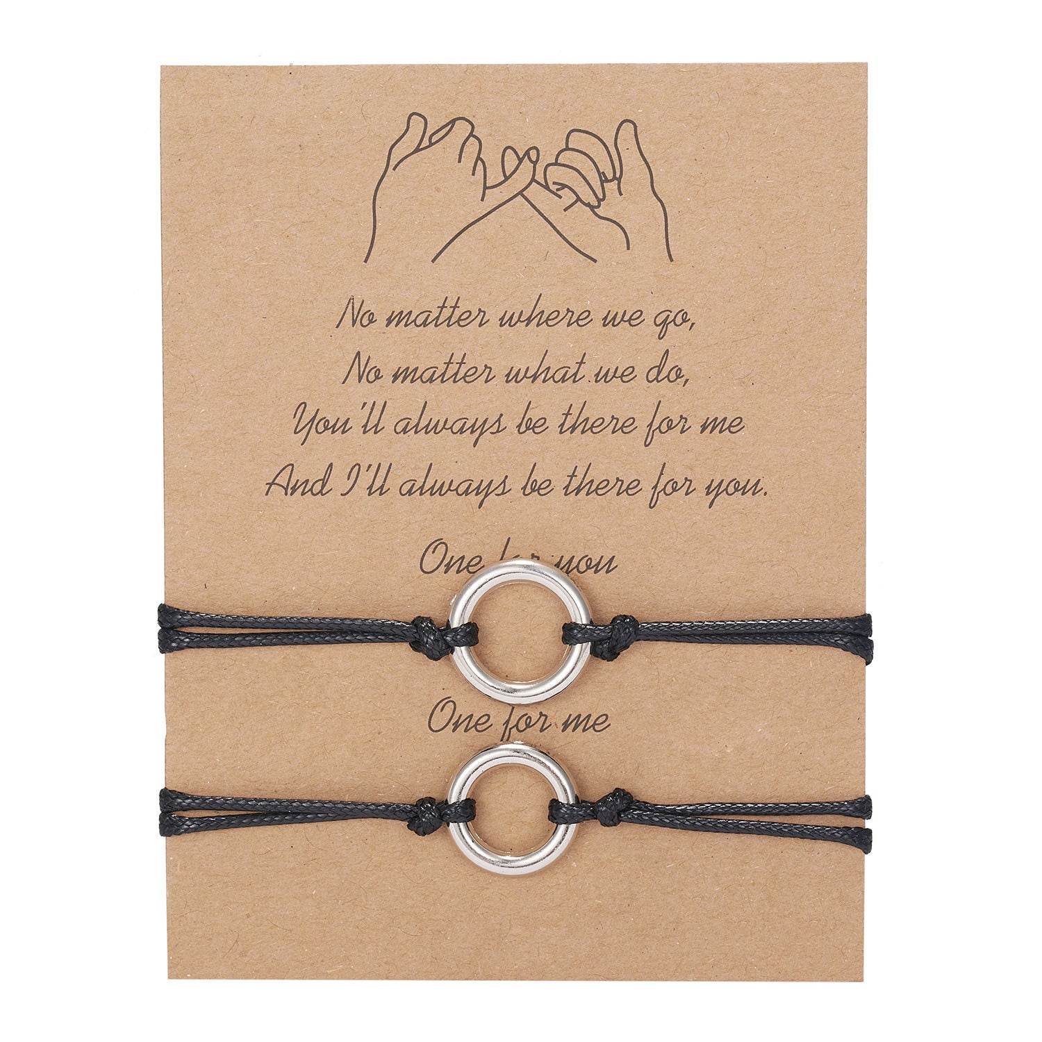 Wholesale Alloy Braided Adjustable Couple Bracelet